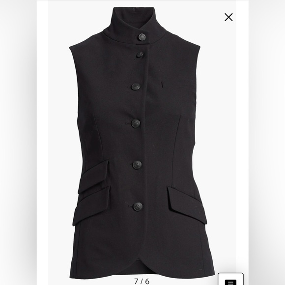 Rag & Bone vest with mandarin collar. - Picture 3 of 5